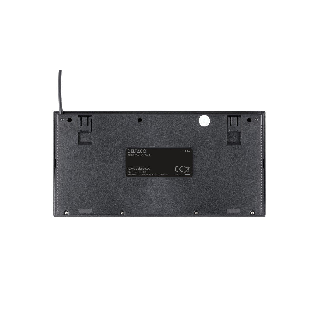 Deltaco Mini Tangentbord TB-5V med Kabel