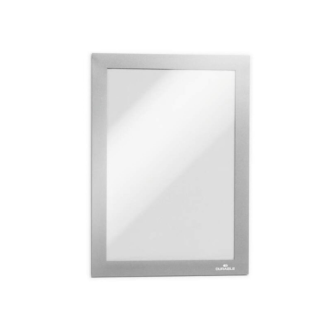 Durable Magnetram Duraframe A5 silver, självhäftande, 2/fp