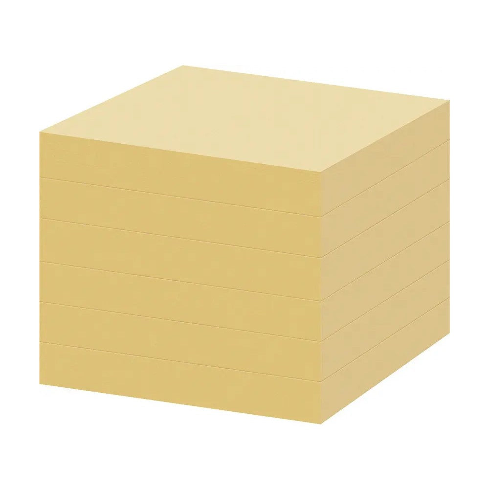 Notis 76x76mm gul 100 blad 12/fp