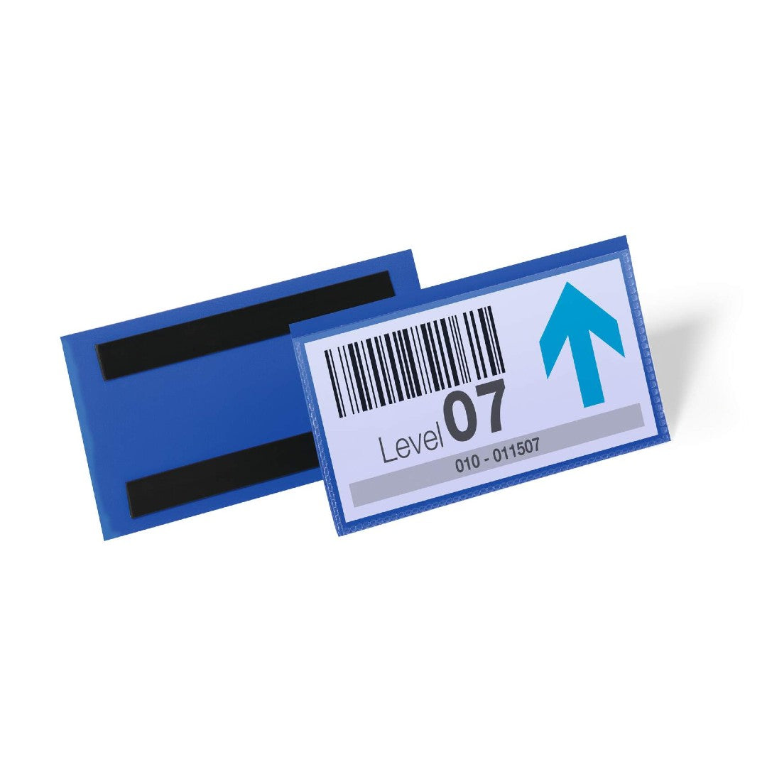 Durable Lagerficka Magnetisk 150x67mm Blå 50/fp