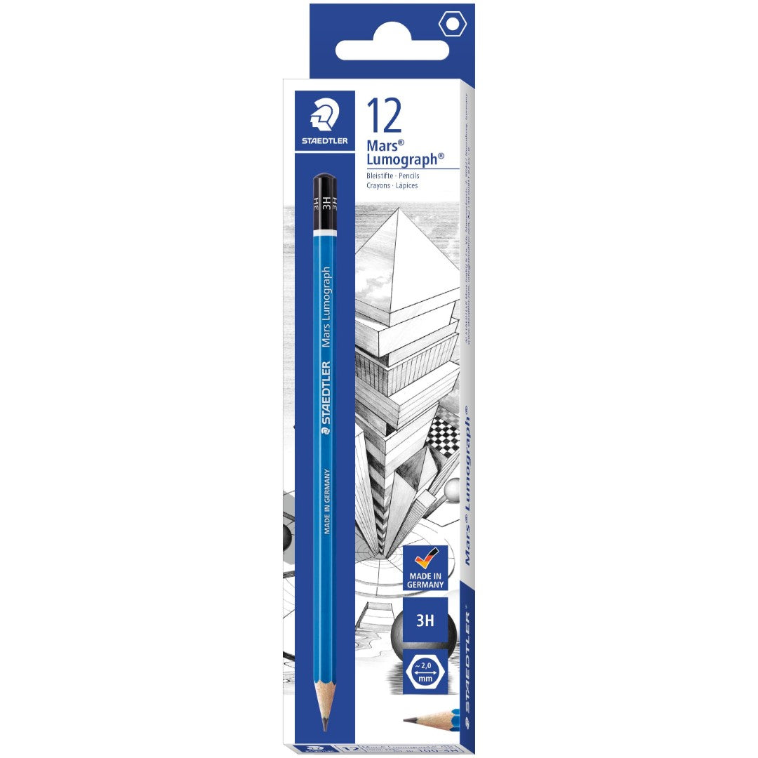 Staedtler Penna Mars Lumograph 3H 12/fp