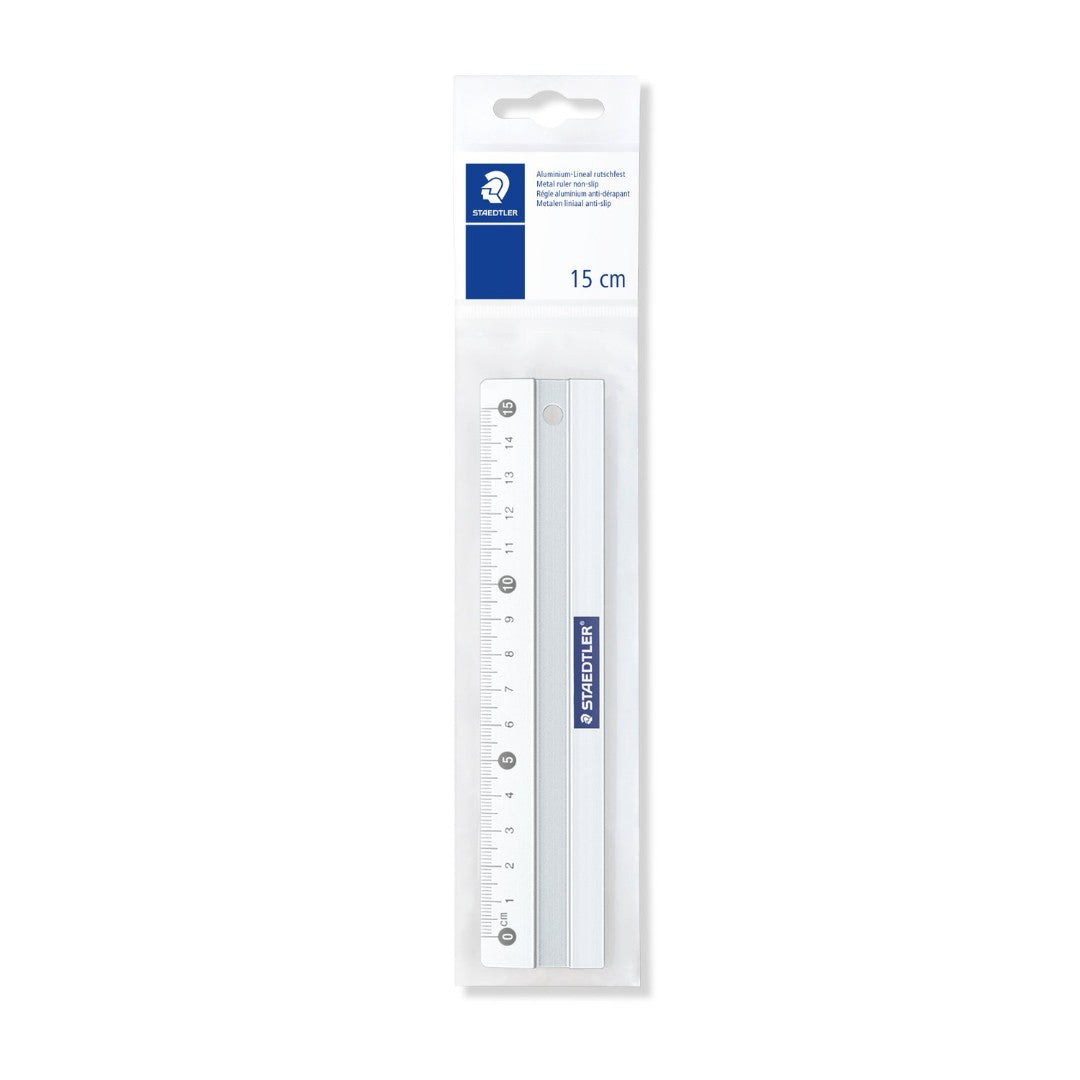 Staedtler Linjal Aluminium med Glidstopp 15cm
