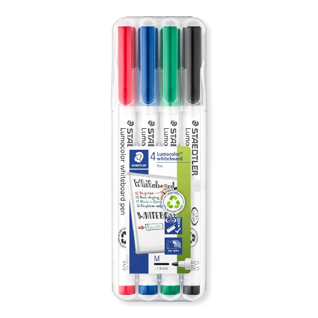 Staedtler Whiteboardpennor Lumocolor 301 4/fp