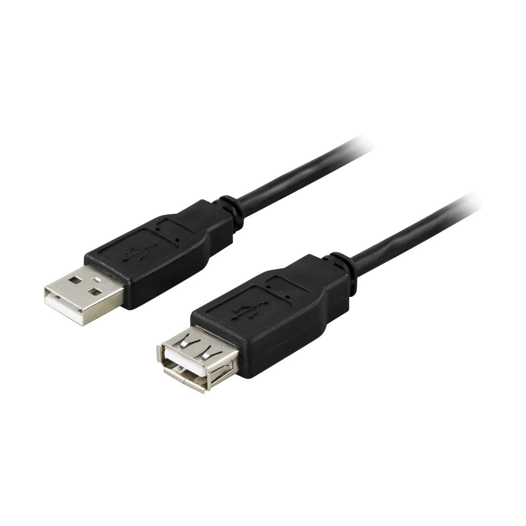 Deltaco USB 2.0 Förlängningskabel 3 m
