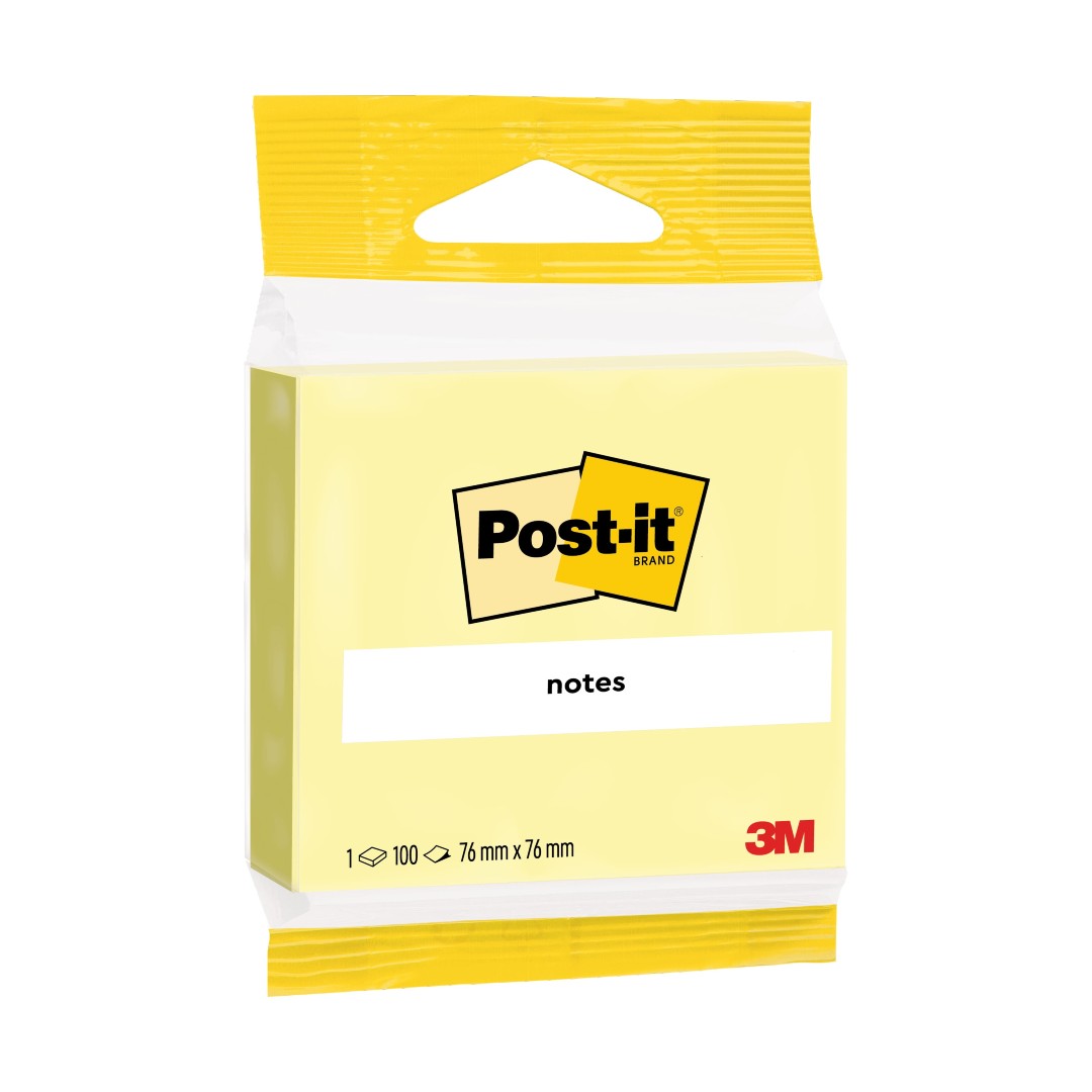 Post-it Notes Canary Yellow 76x76mm 100 blad