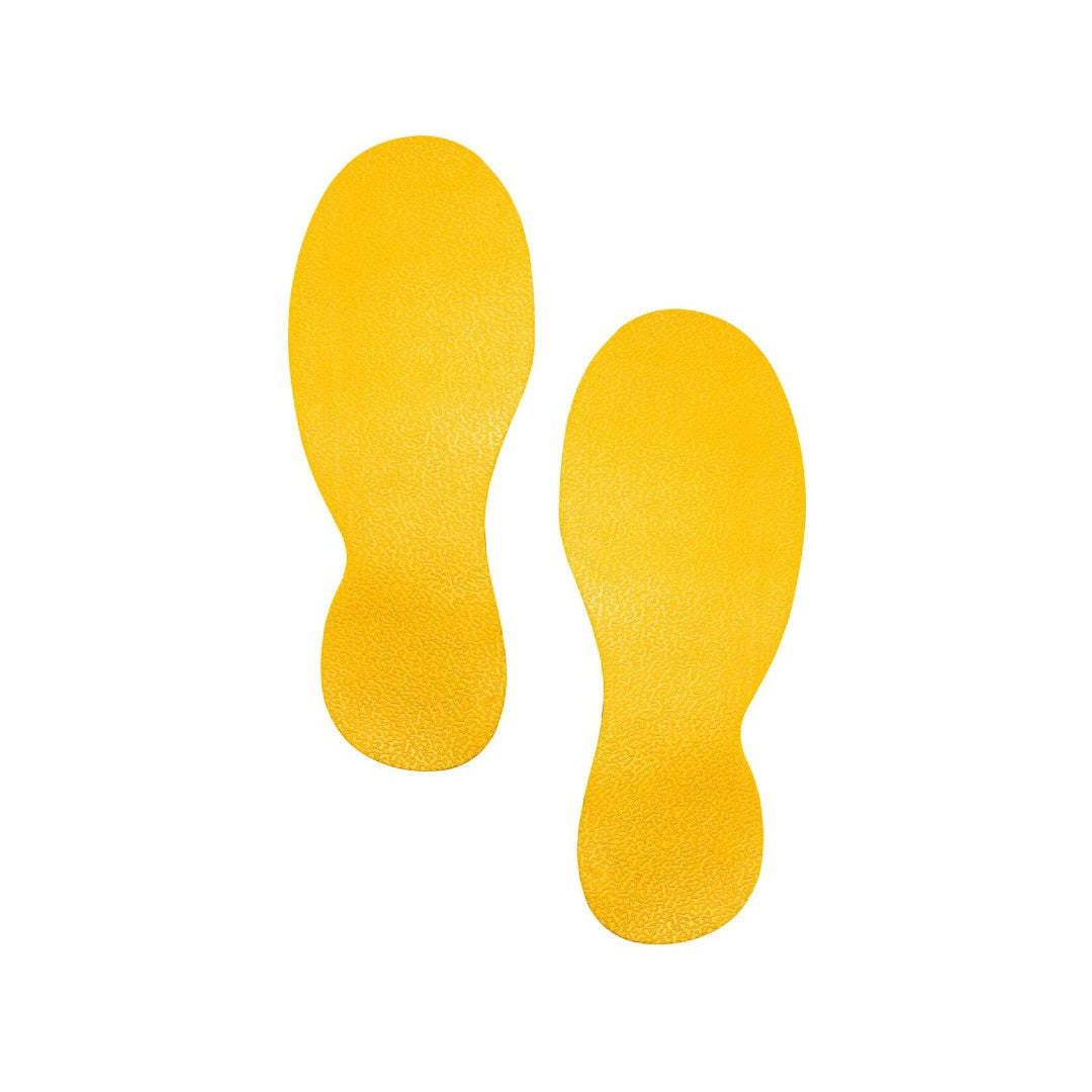 Durable Golvmarkering Fotavtryck Gul 5par/fp