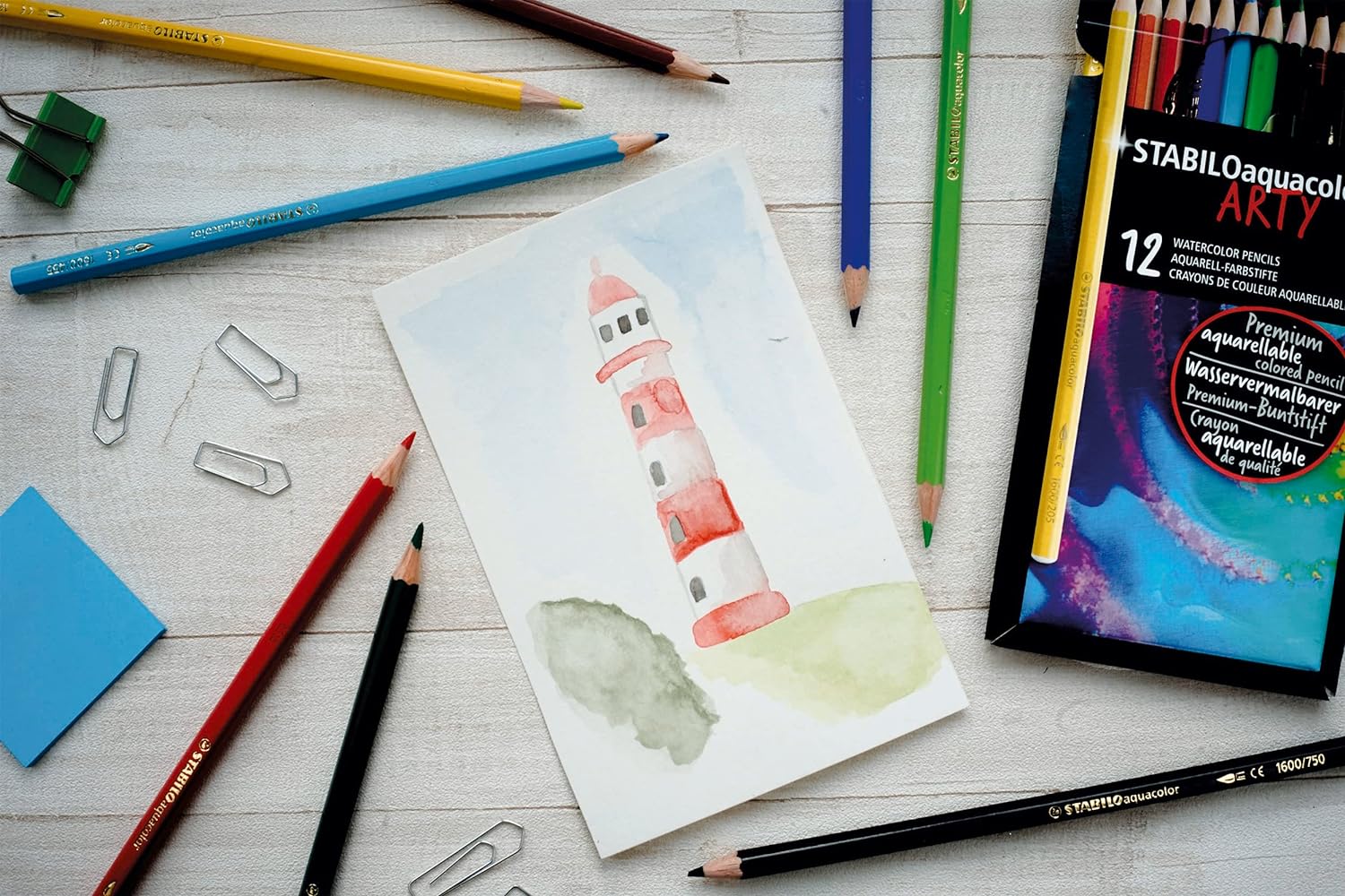 Stabilo Akvarellfärgpennor Aquacolor 24/fp