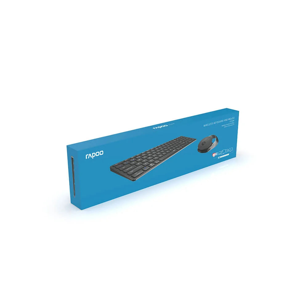 Rapoo 9750M Multi-Mode Trådlöst Tangentbord och Mus
