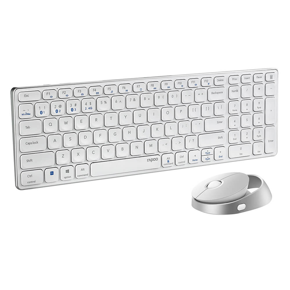 Rapoo 9750M Multi-Mode Trådlöst Tangentbord och Mus