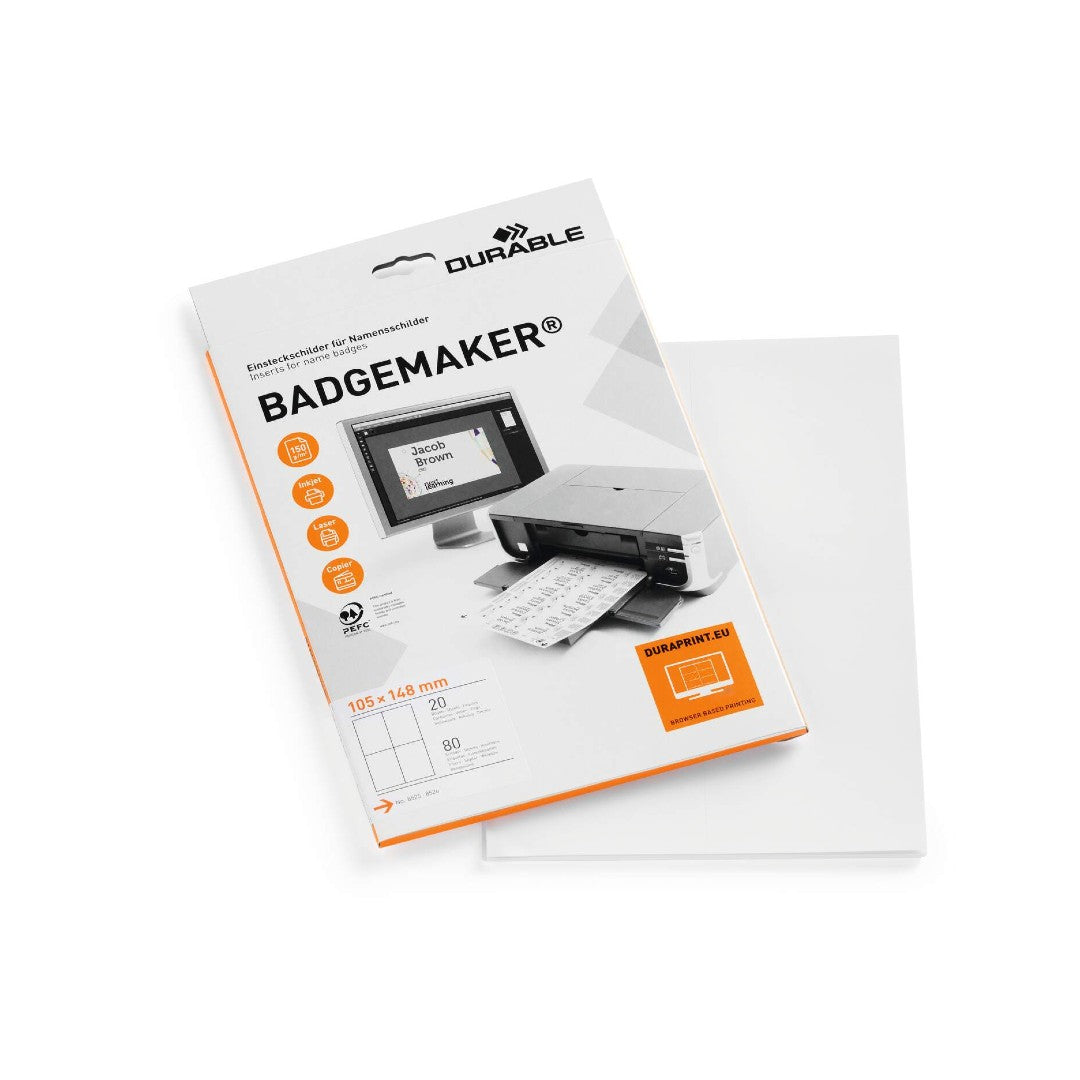Durable Instick 105x148 80/fp Namnskyltar BADGEMAKER