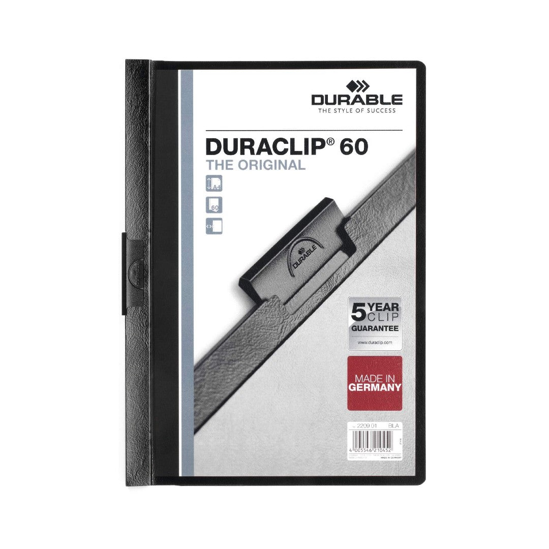 Durable Klämmapp Duraclip 2209 A4 svart