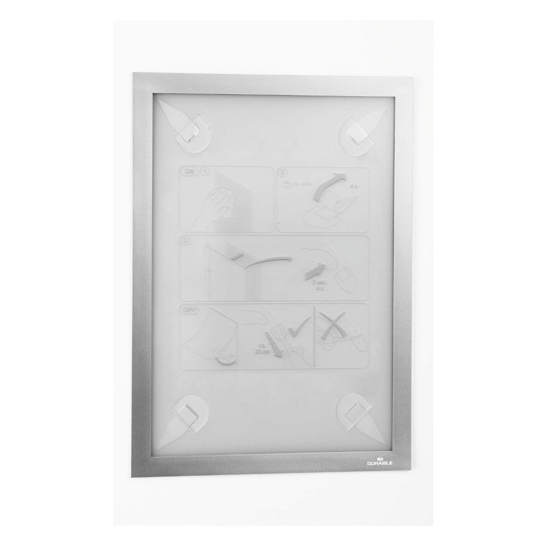 Durable Magnetram Duraframe Tapet A4 silver