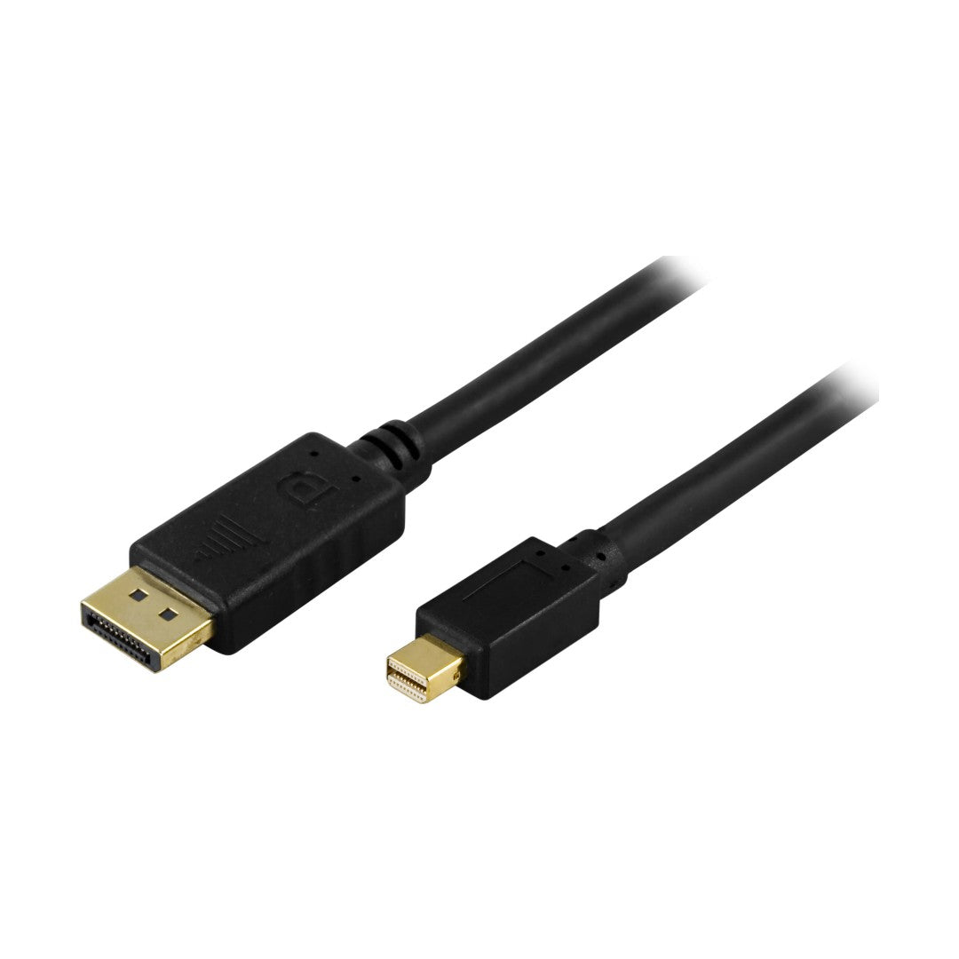 Deltaco DisplayPort till Mini DisplayPort Kabel 2m Svart