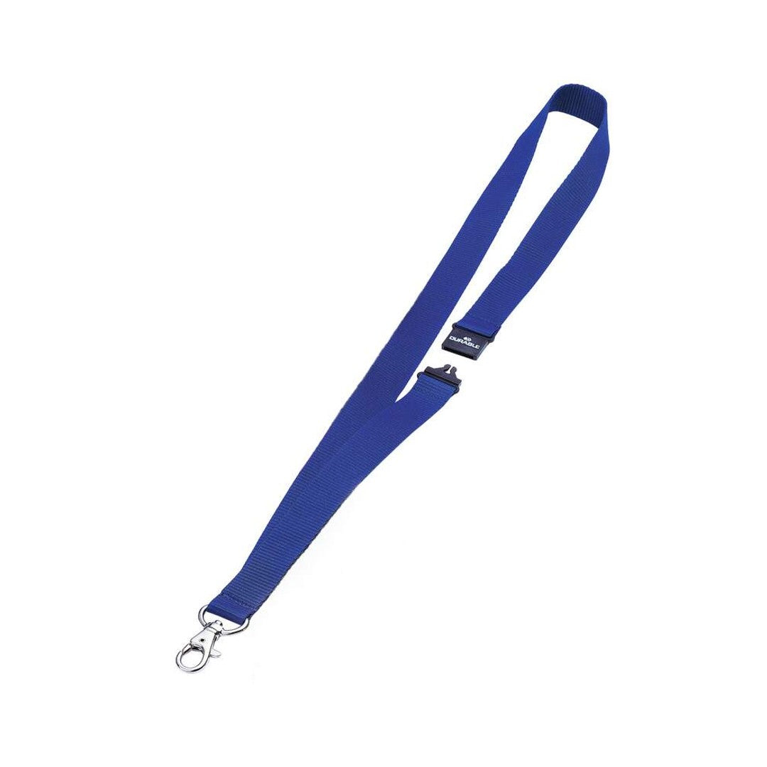 Durable Textilband Blå med Karbinhake 10/fp