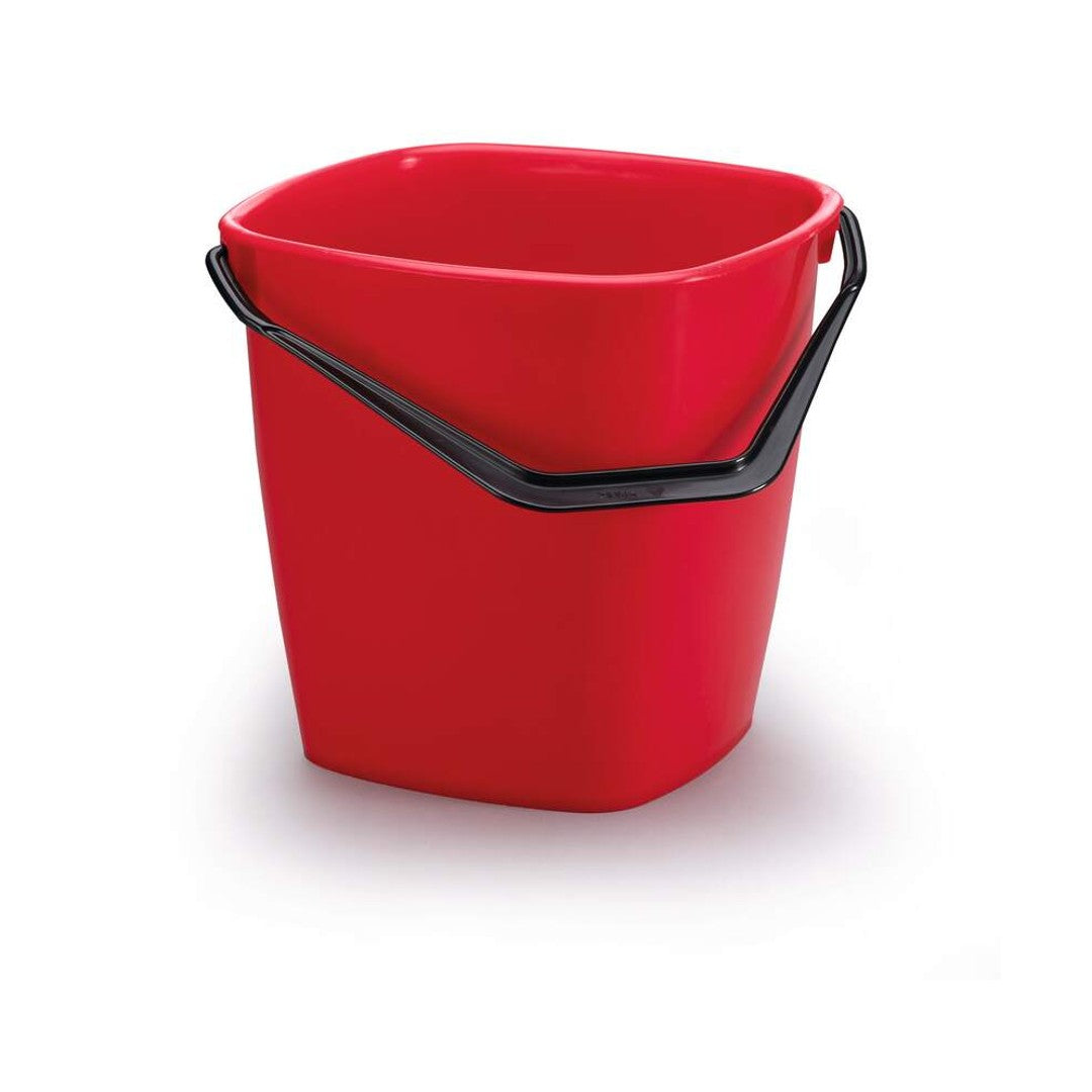 Durable Hink fyrkantig röd 14L