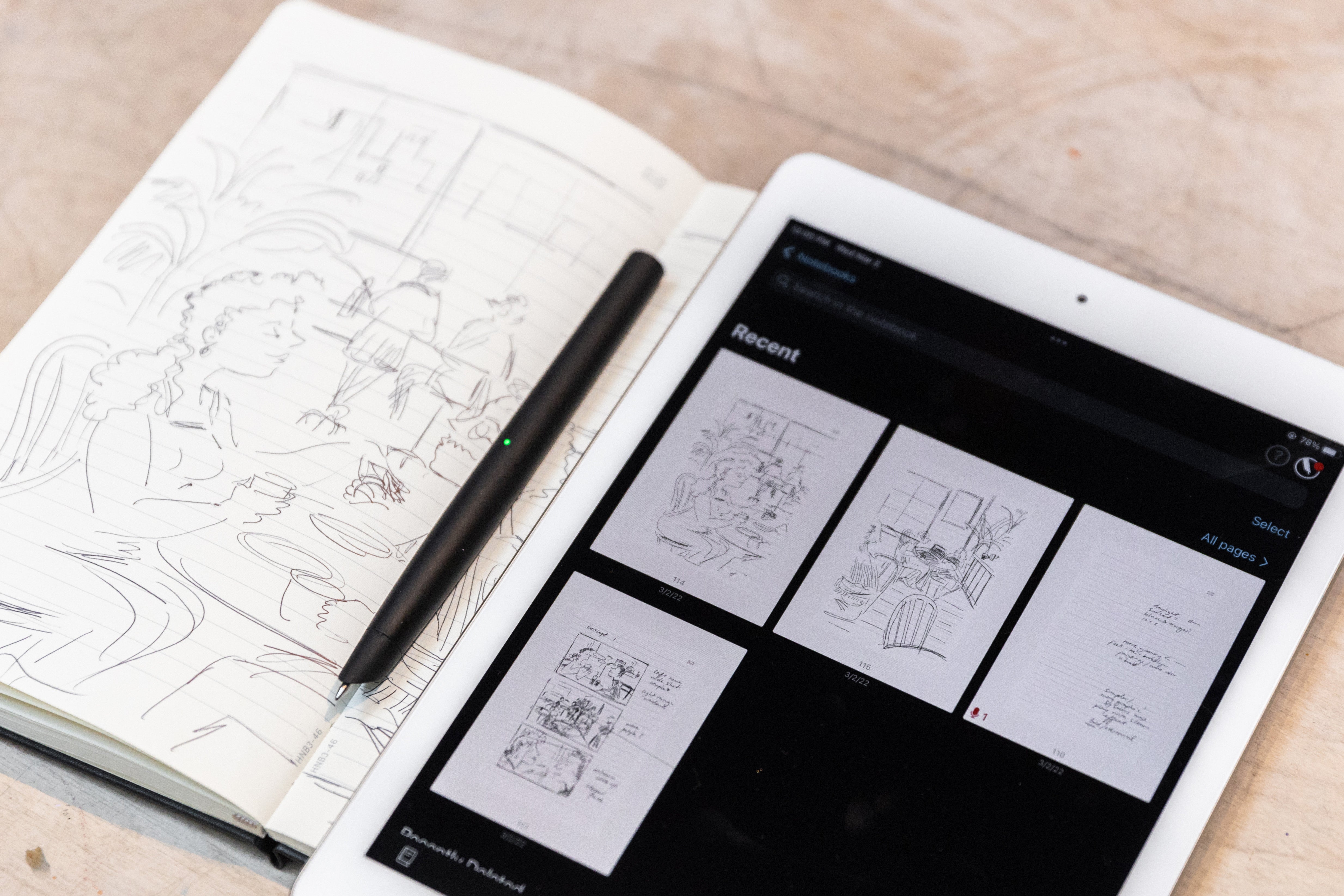 Moleskine+ Smart Anteckningsbok Linjerad XL