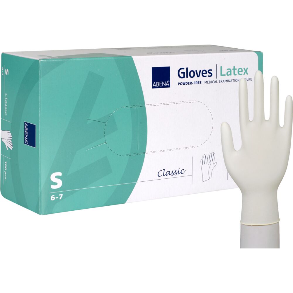 Abena Latexhandske Puderfri Small 100/fp