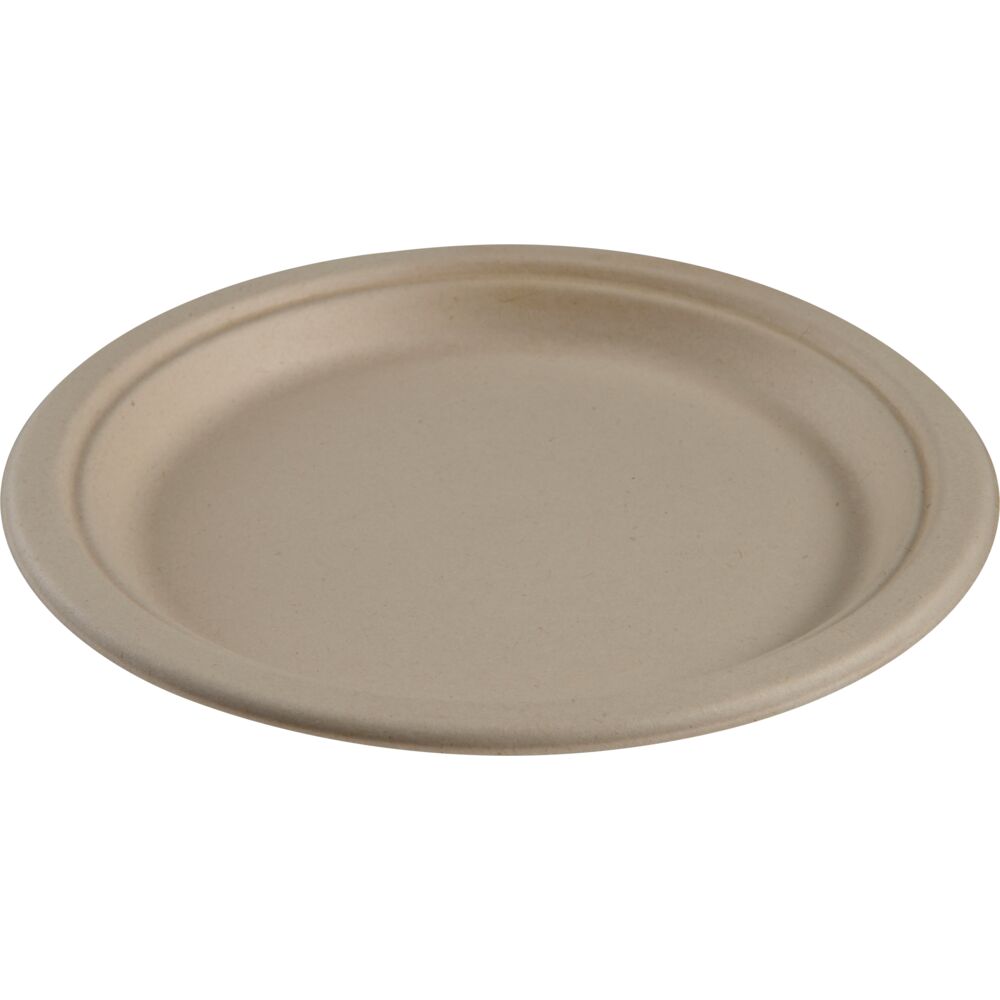 Abena Tallrik Miljö Bagasse 18cm Komposterbar 50/fp