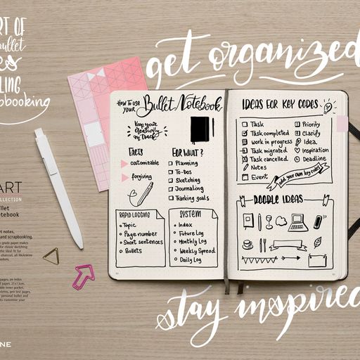 Moleskine Anteckningsbok Art Bullet Large Svart