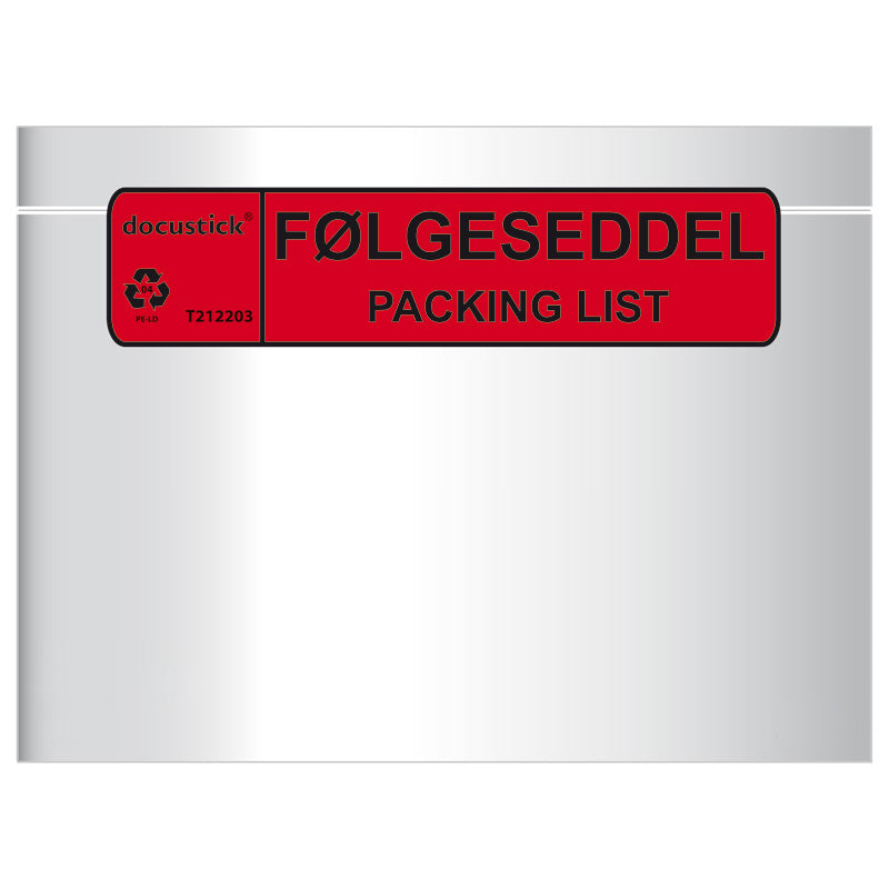 Docustick Följesedelsficka C5 1000 st