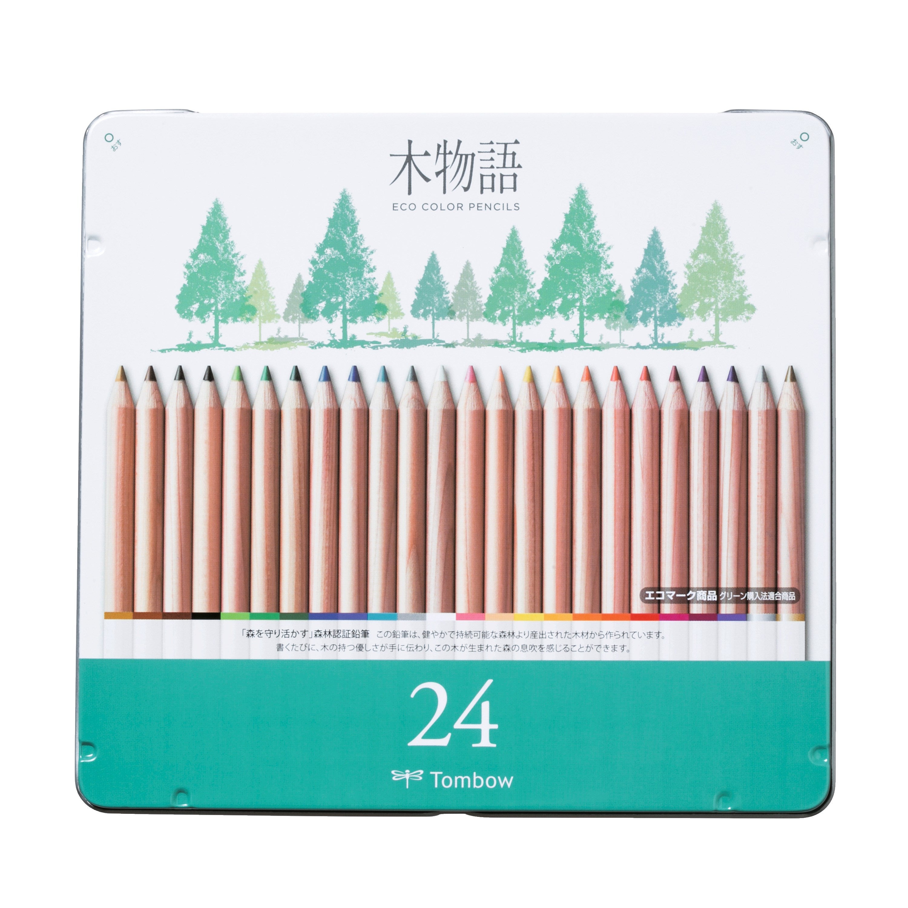 Tombow pencil Eco in metal tin ass 24/fp