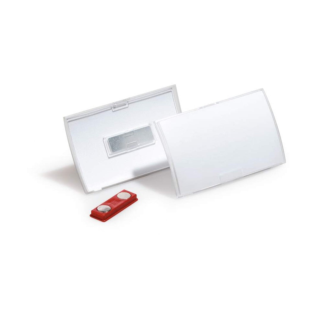 Durable Namnskylt Clic Fold med magnet 90x54 mm 10/fp