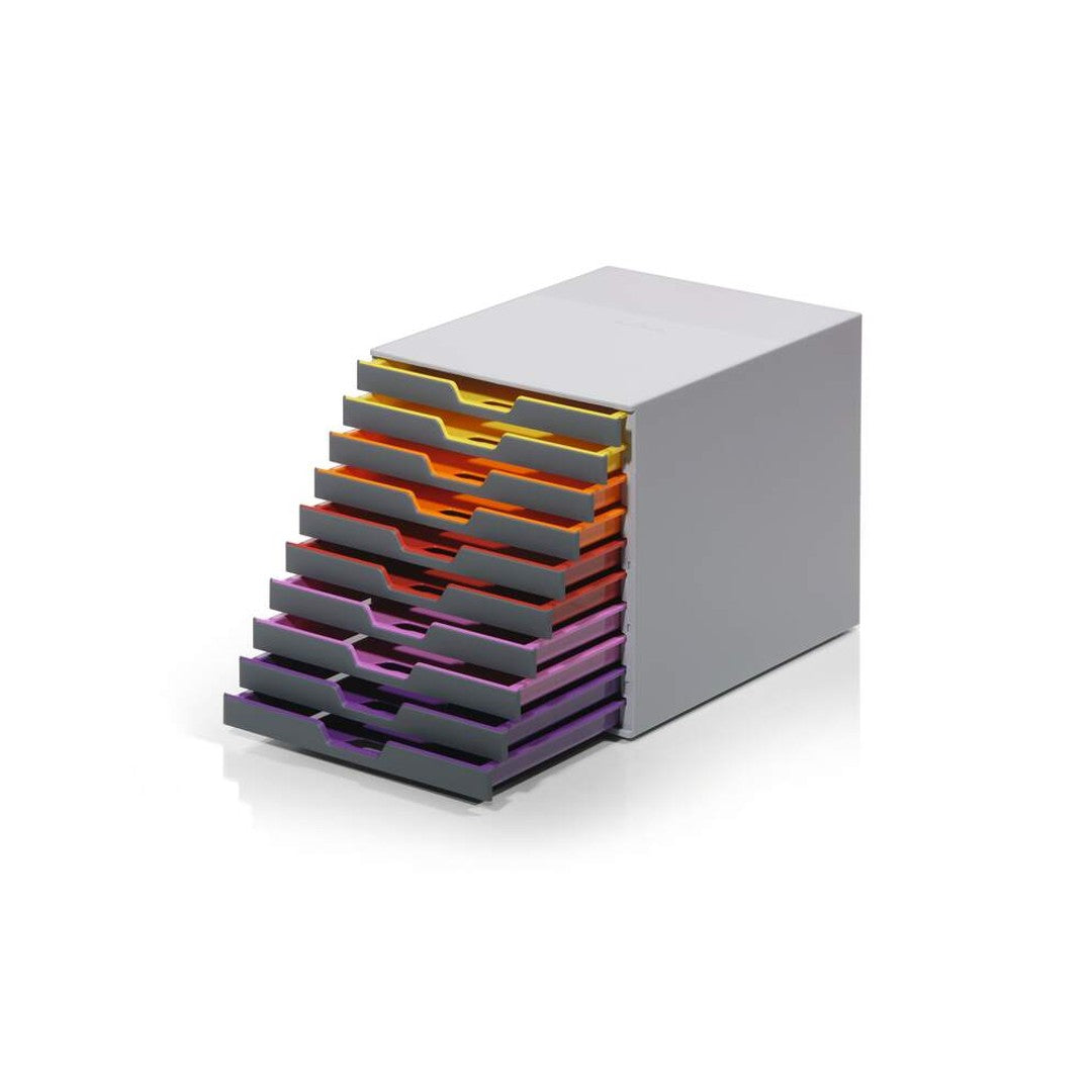 Durable Blankettbox Varicolor med 10 lådor