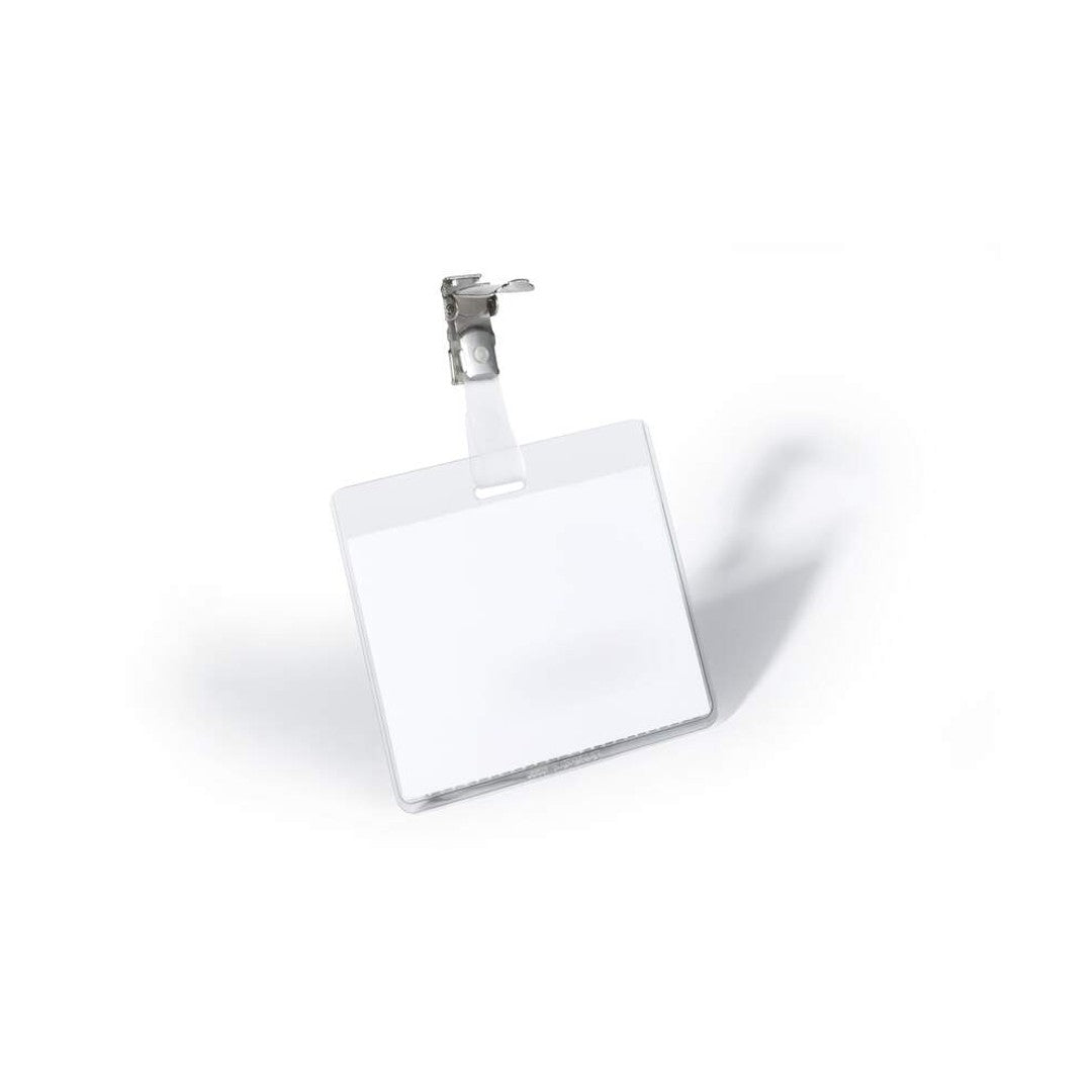 Durable Namnskylt med clips 90x60 mm 25/fp