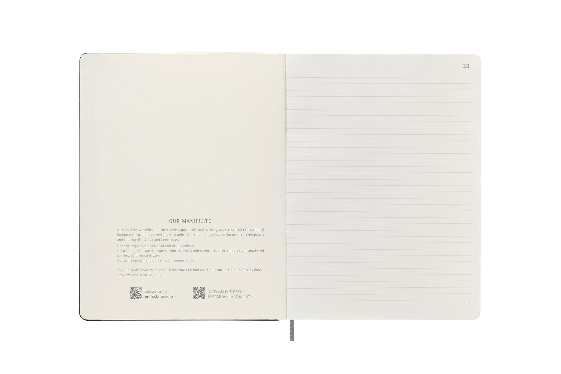 Moleskine+ Smart Anteckningsbok Linjerad XL