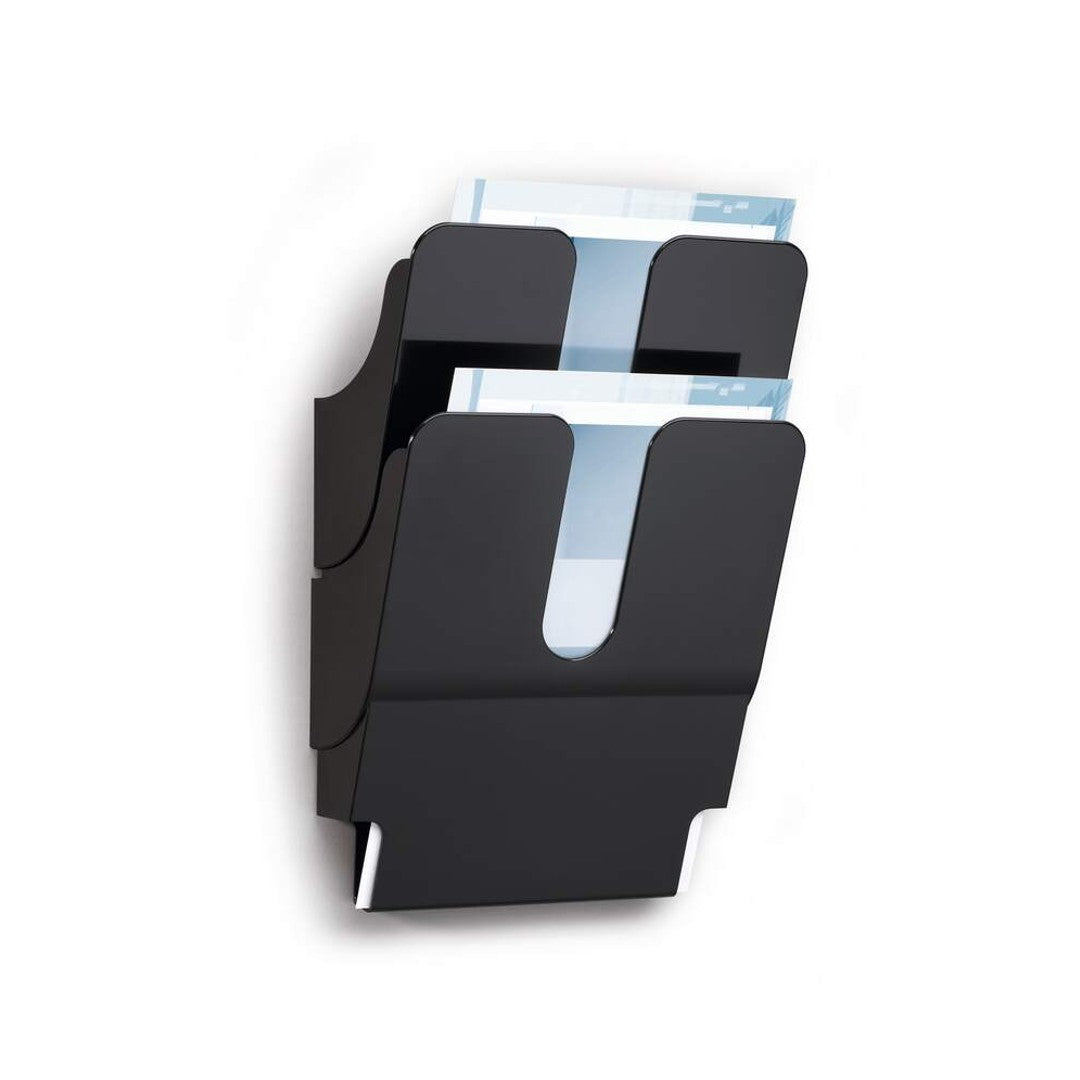 Durable Blankettfack FlexiPlus A4S, 2 Fack, Svart