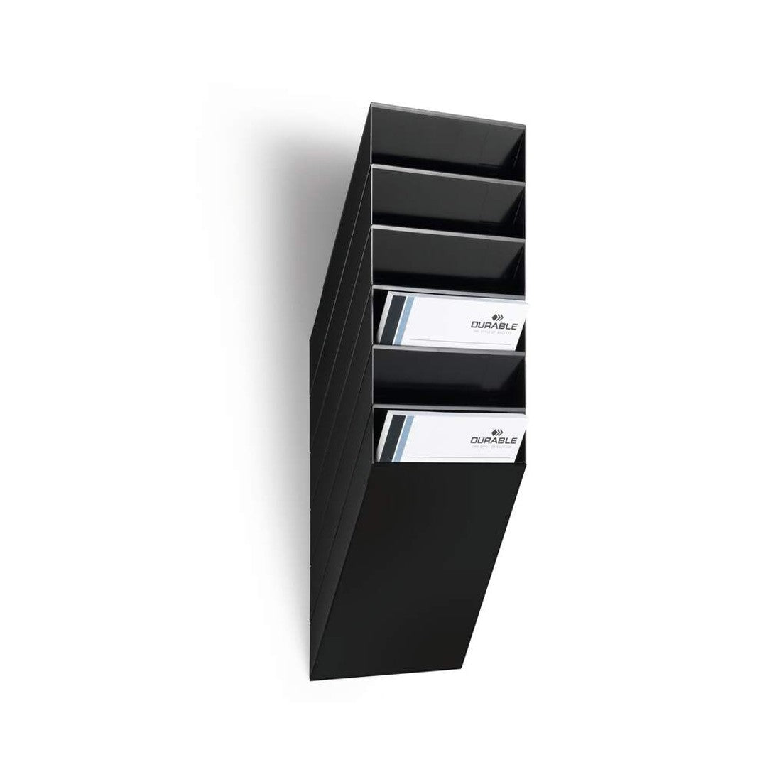 Durable Blankettfack Flexiboxx Svart, A4S, 6 fack