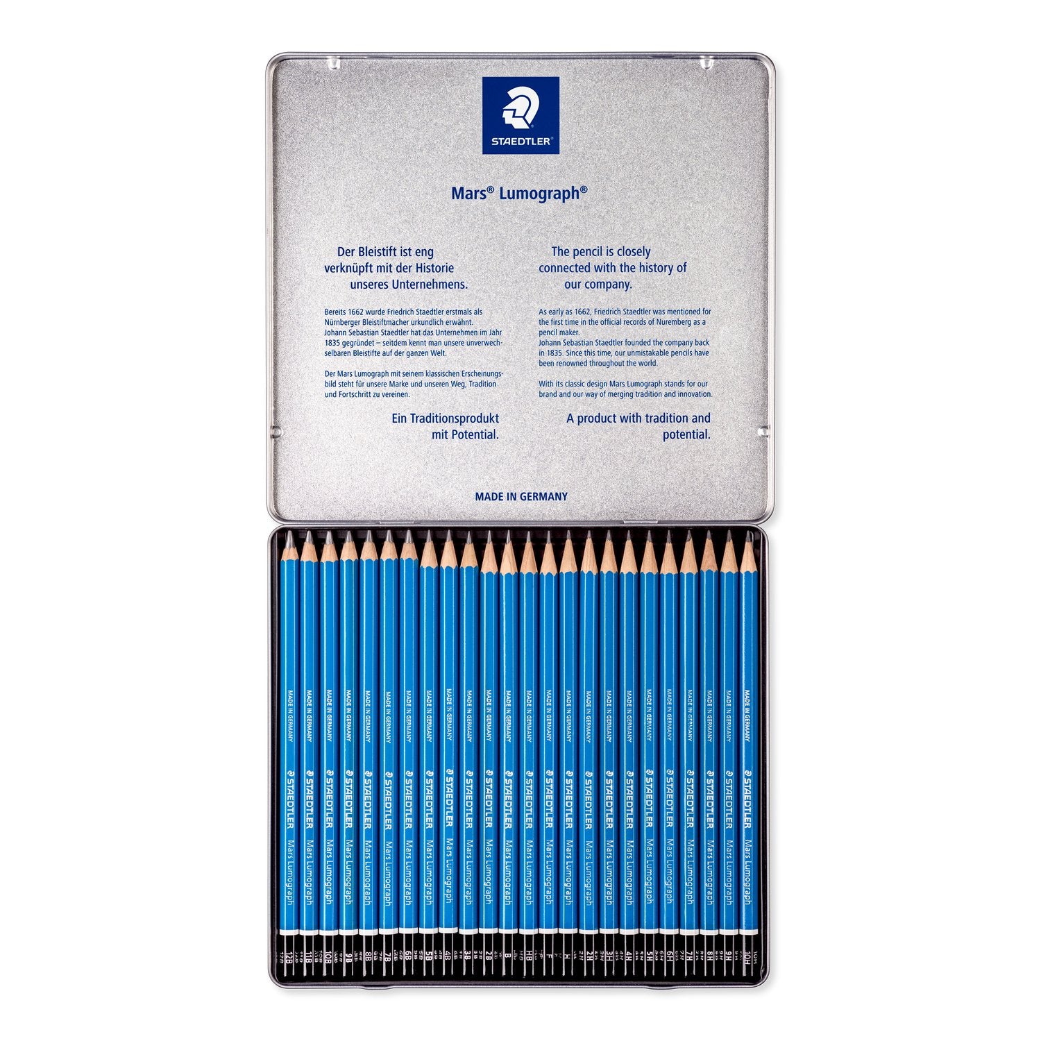 Staedtler Blyertspenna Mars Lumograph Set 24/fp