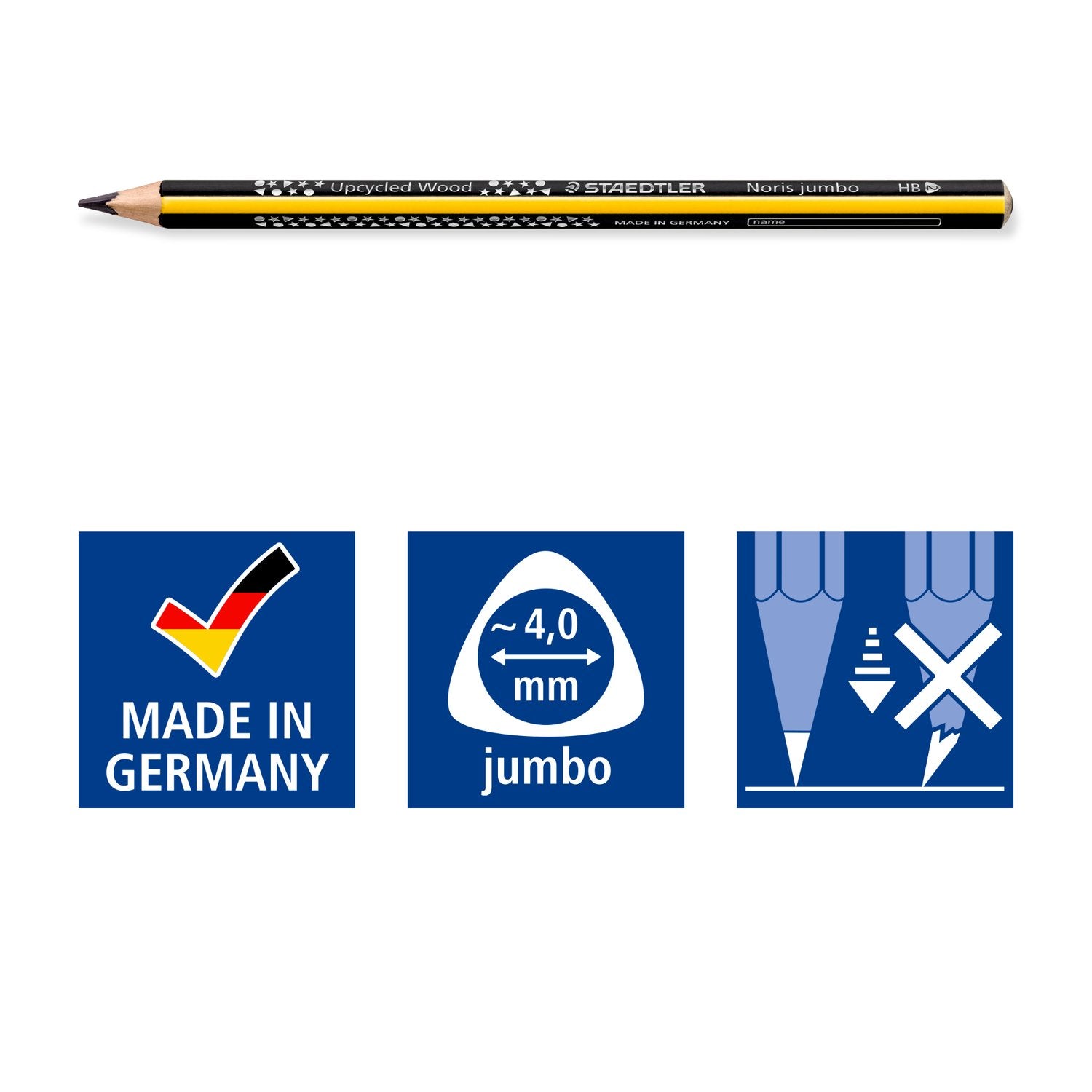 Staedtler Blyertspenna Noris Jumbo Trekantig HB 24/fp