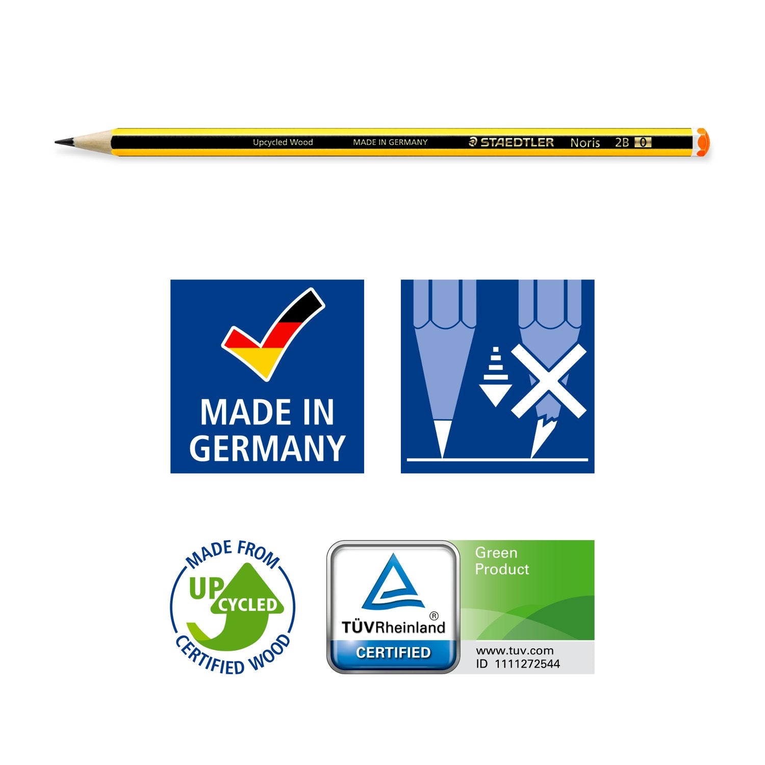 Staedtler Blyertspenna Noris 2B 24/fp