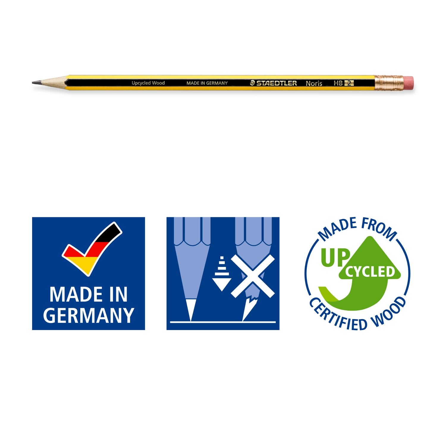 Staedtler Blyertspenna Topgummi HB 12/fp