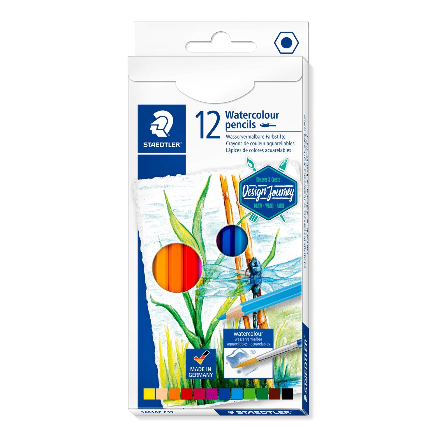 Staedtler Färgblyertspennor Akvarell Assorterade 12/fp