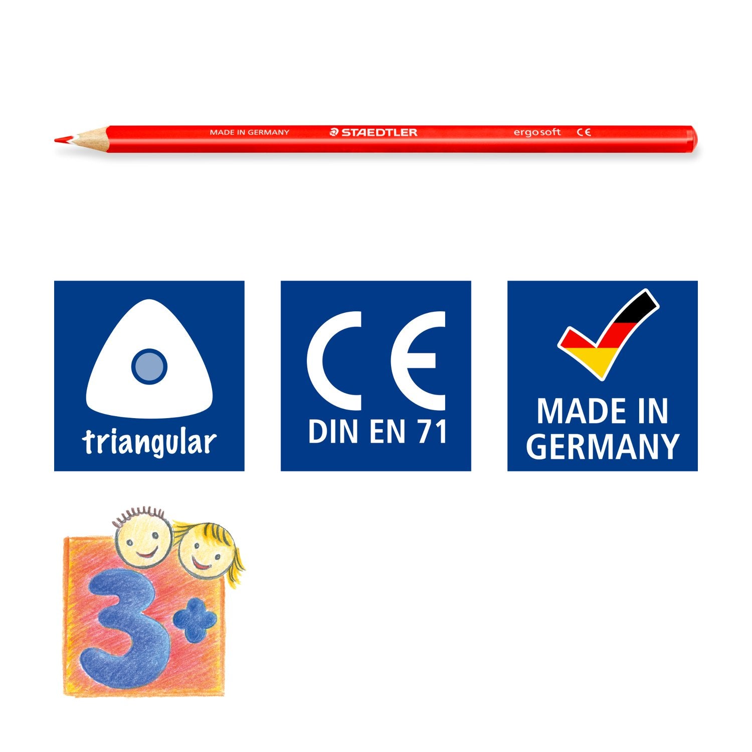 Staedtler Färgblyertspenna Ergosoft Assorterade 36/fp