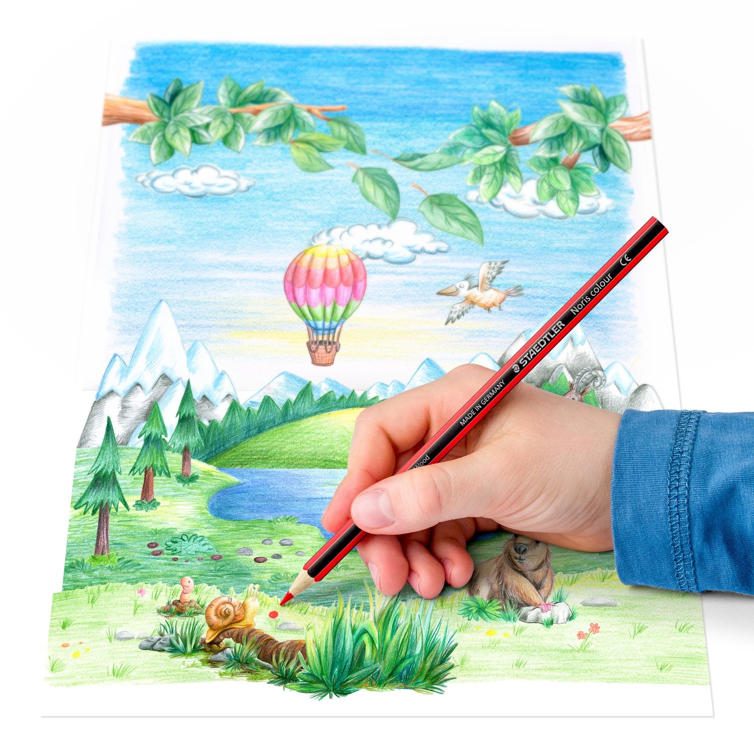 Staedtler Färgblyertspenna Noris Upcycled Wood Assorterade 10+2/fp