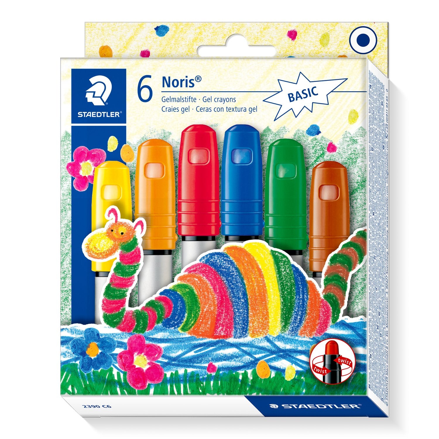 Staedtler Färgblyertspennor Gel-kritor med Skruvfunktion 6 st