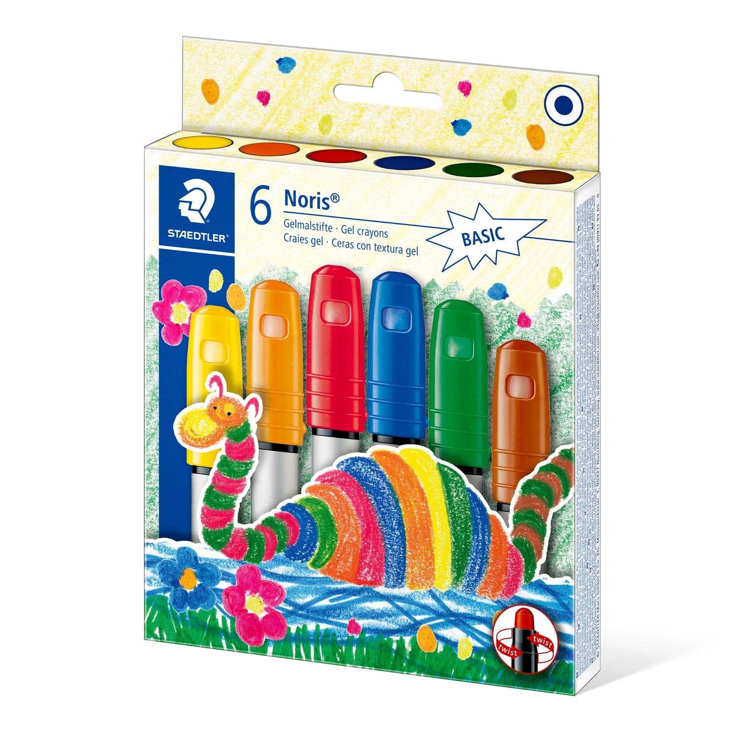Staedtler Färgblyertspennor Gel-kritor med Skruvfunktion 6 st