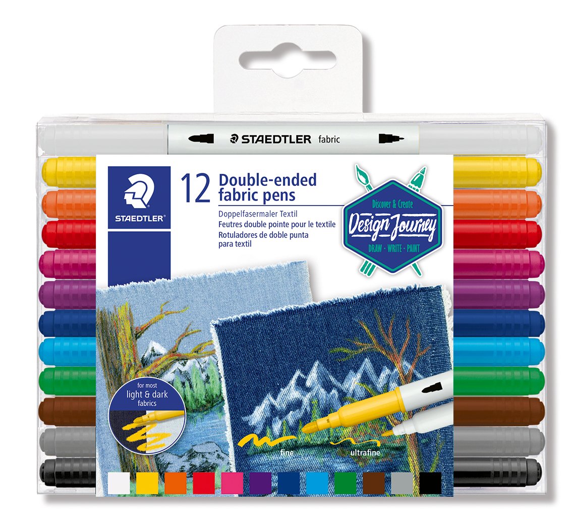 Staedtler Fabric Marker Textilpenna Duo 12/fp