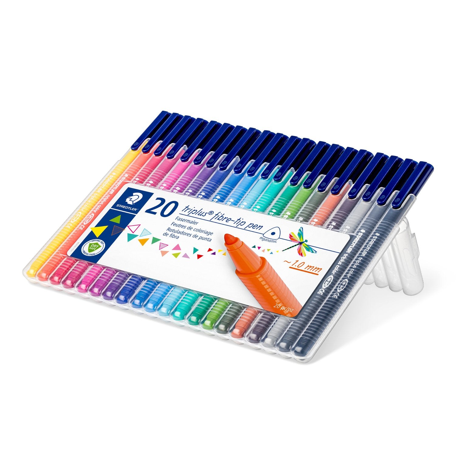 Staedtler Fineliner Triplus 1,0mm Blandade färger 20/fp