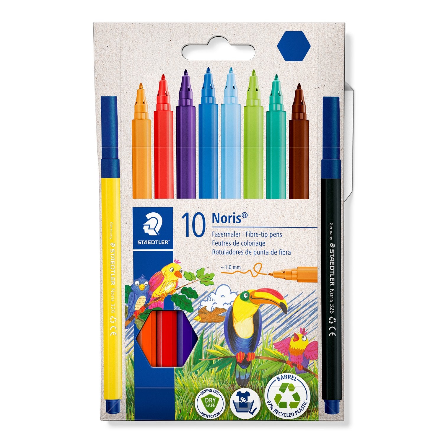 Staedtler Fiberpennor 10 Färger