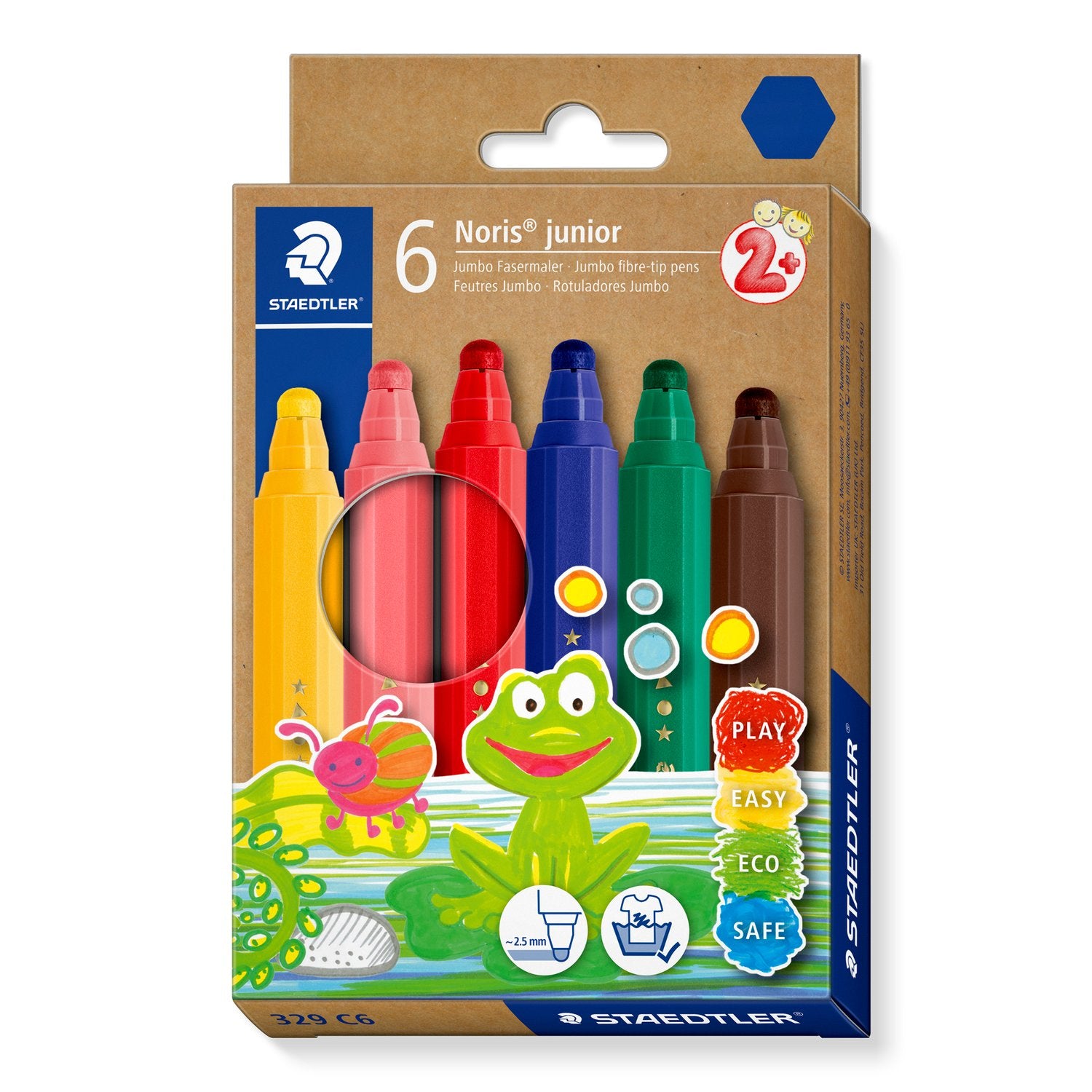 Staedtler Noris Junior Fiberpenna 6/fp