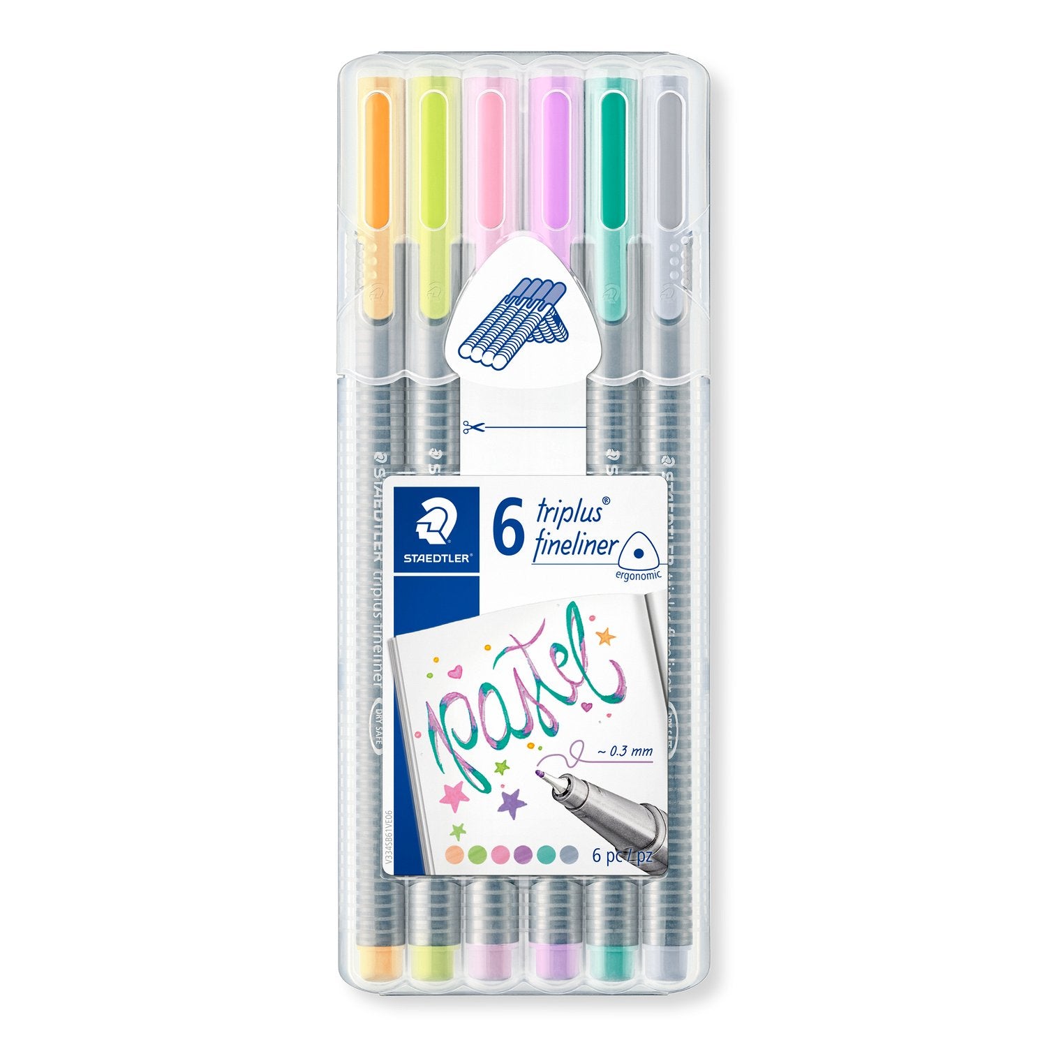 Staedtler Triplus Fineliner Pastell 6/fp