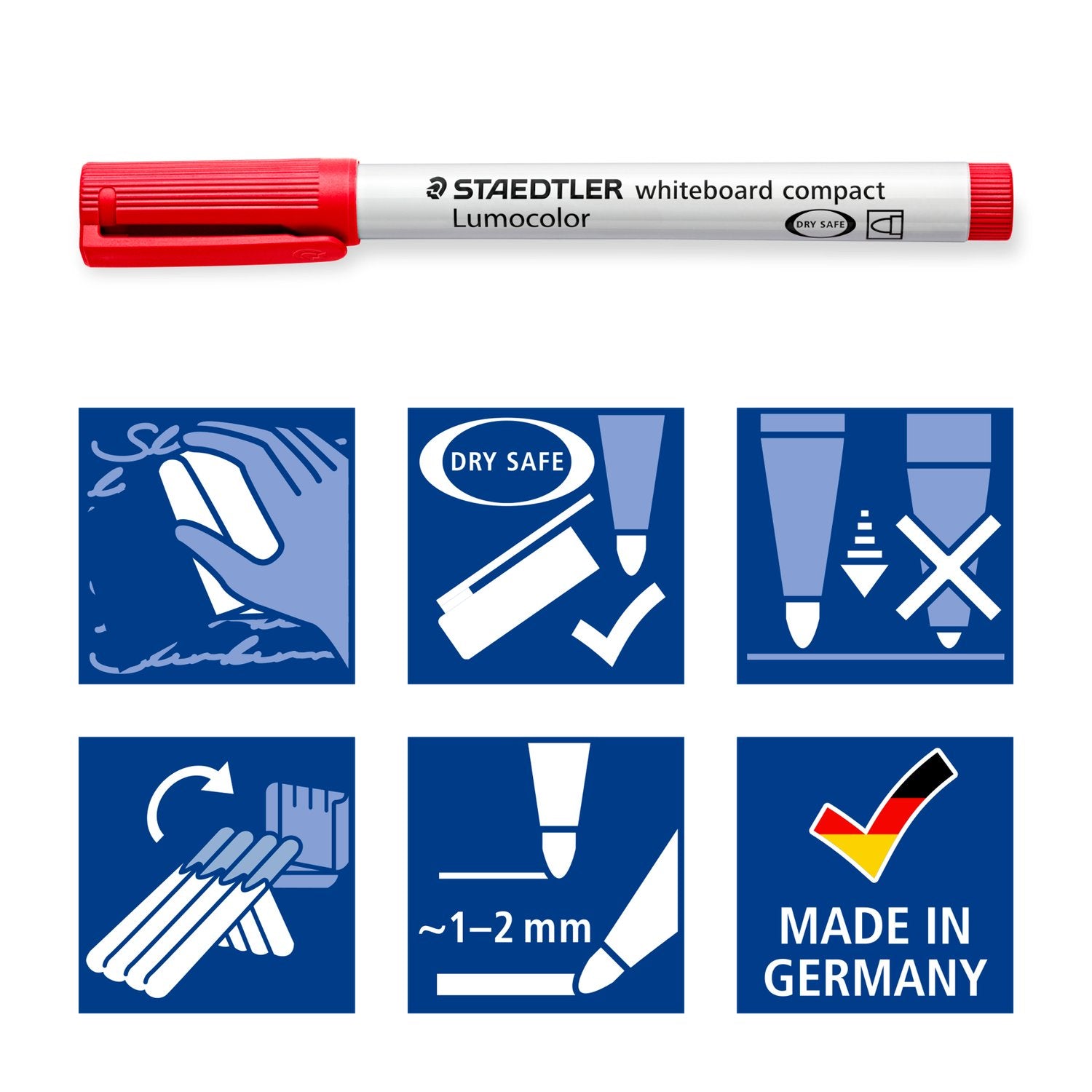 Staedtler WB-Penna Lumocolor Compact 4 Färger
