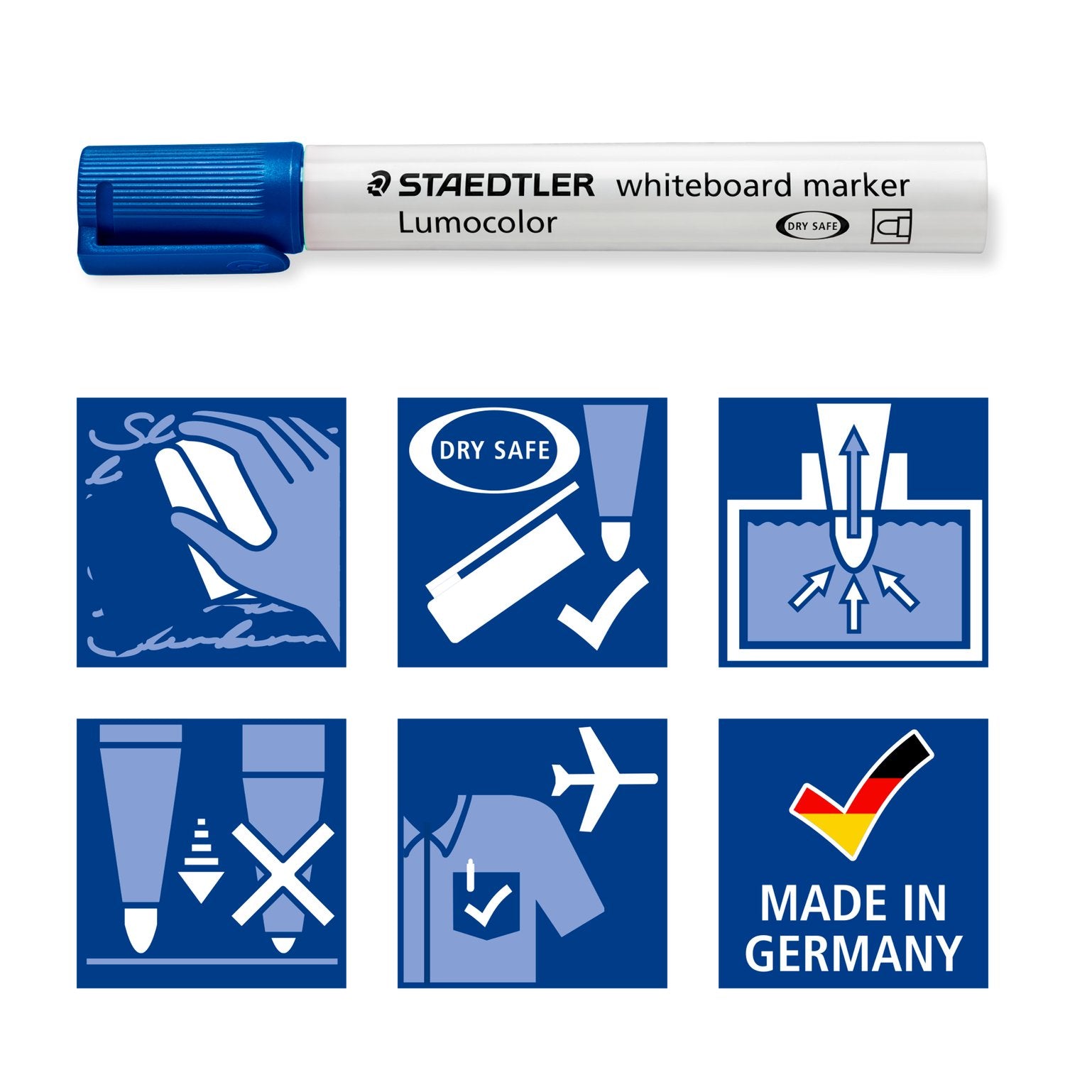 Staedtler WB-Penna Lumocolor Konisk 2mm Blå 10/fp