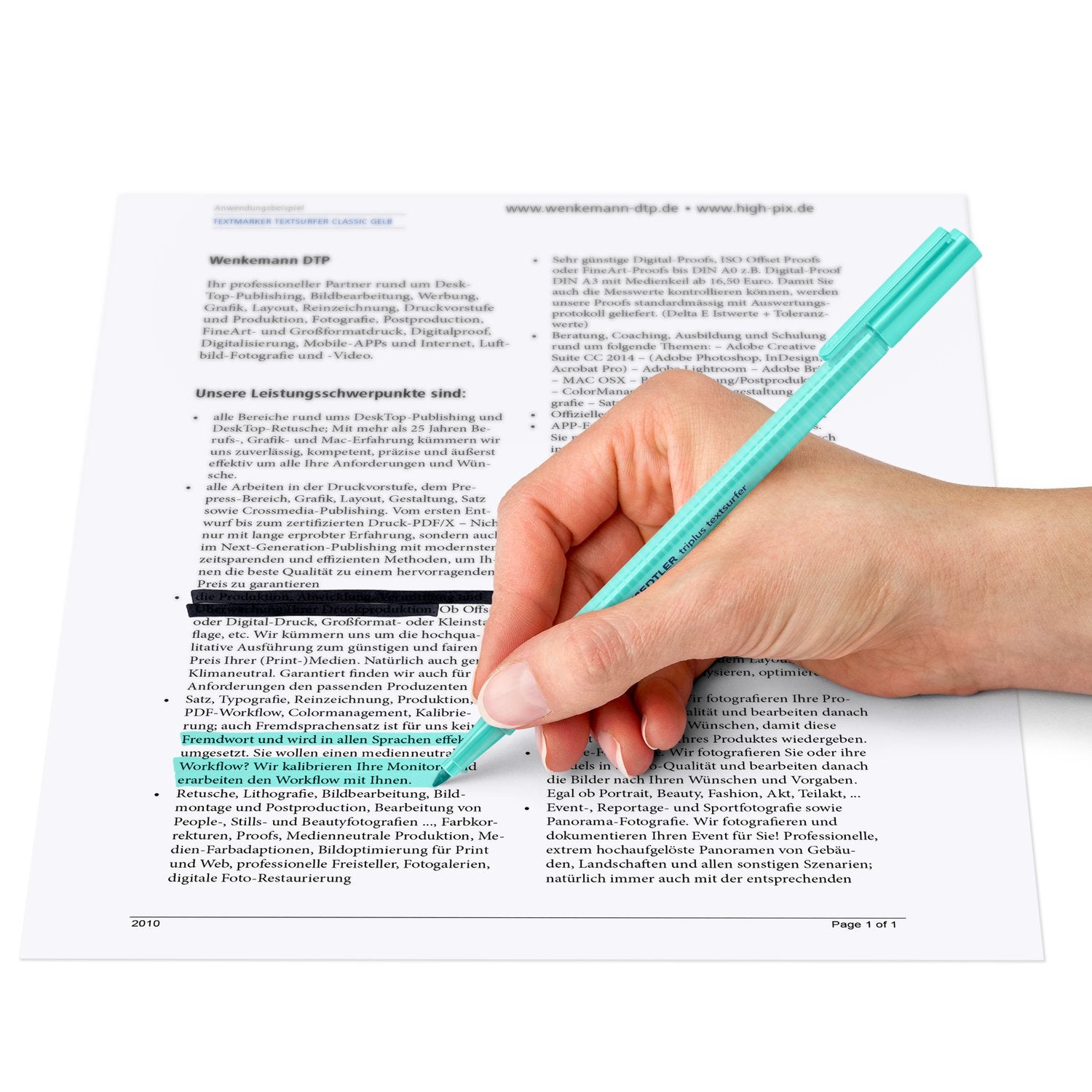 Staedtler Överstrykningspenna Textsurfer Triplus Pastel 10/fp