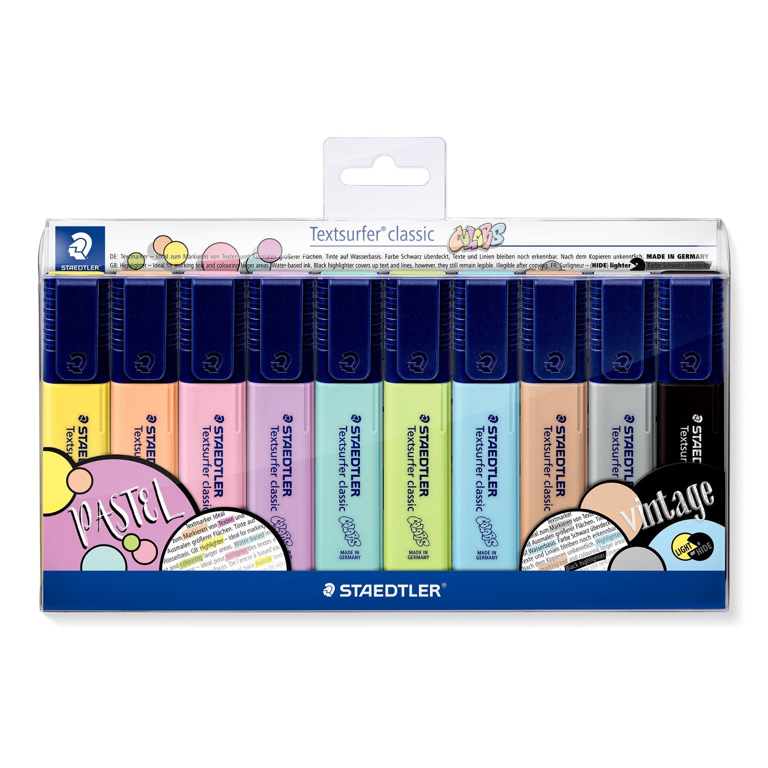 Staedtler Överstrykningspenna Textsurfer Pastellfärger 10/fp