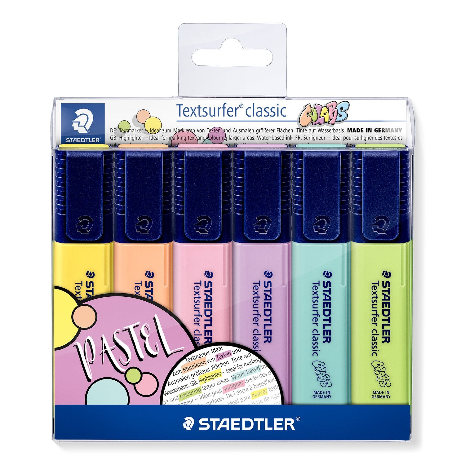 Staedtler Överstrykningspenna Textsurfer Pastellfärger 6/fp